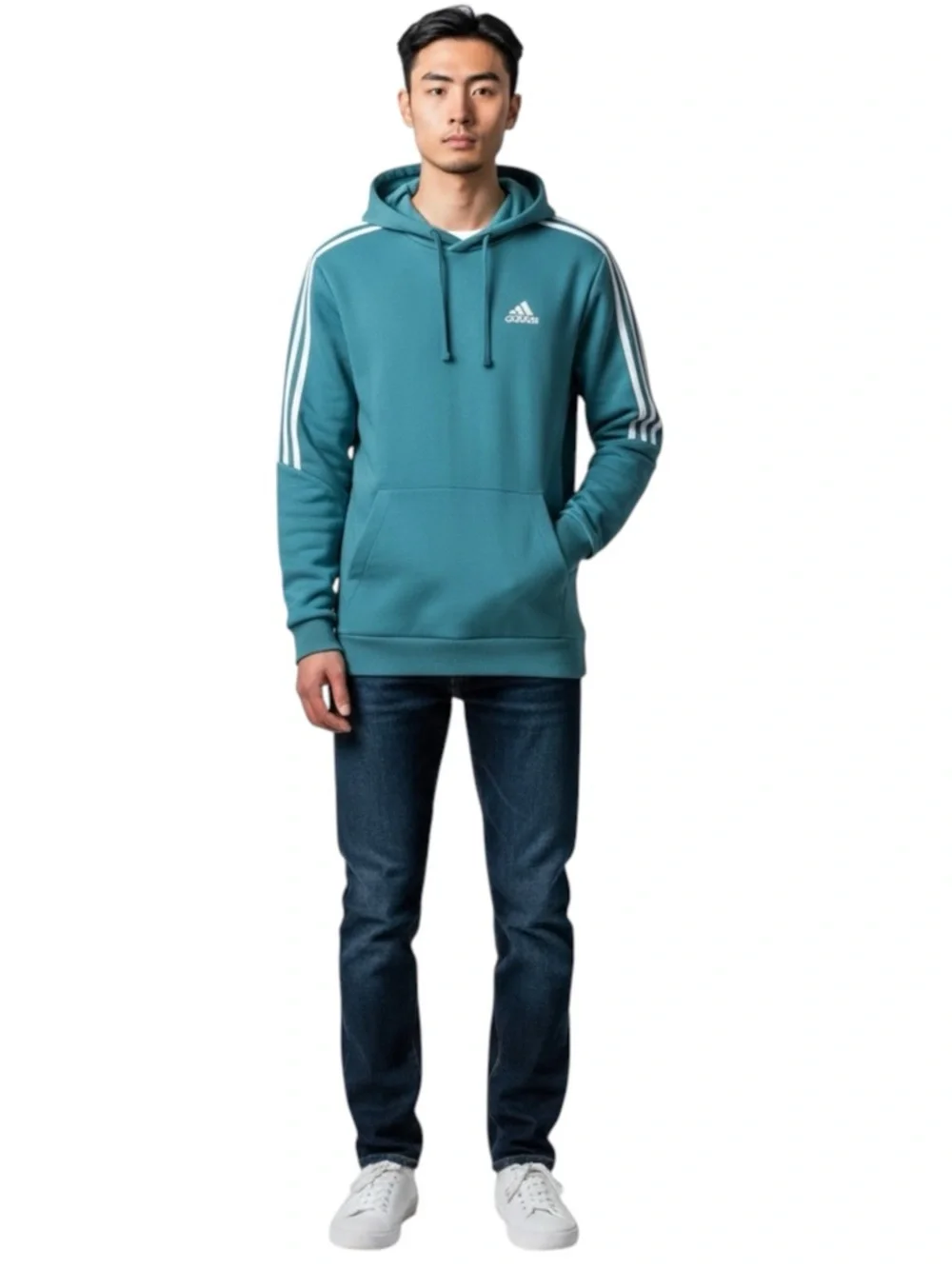 ADIDAS Teal Blue Hoodie Size Medium — NEW WITH TAG!!!!
